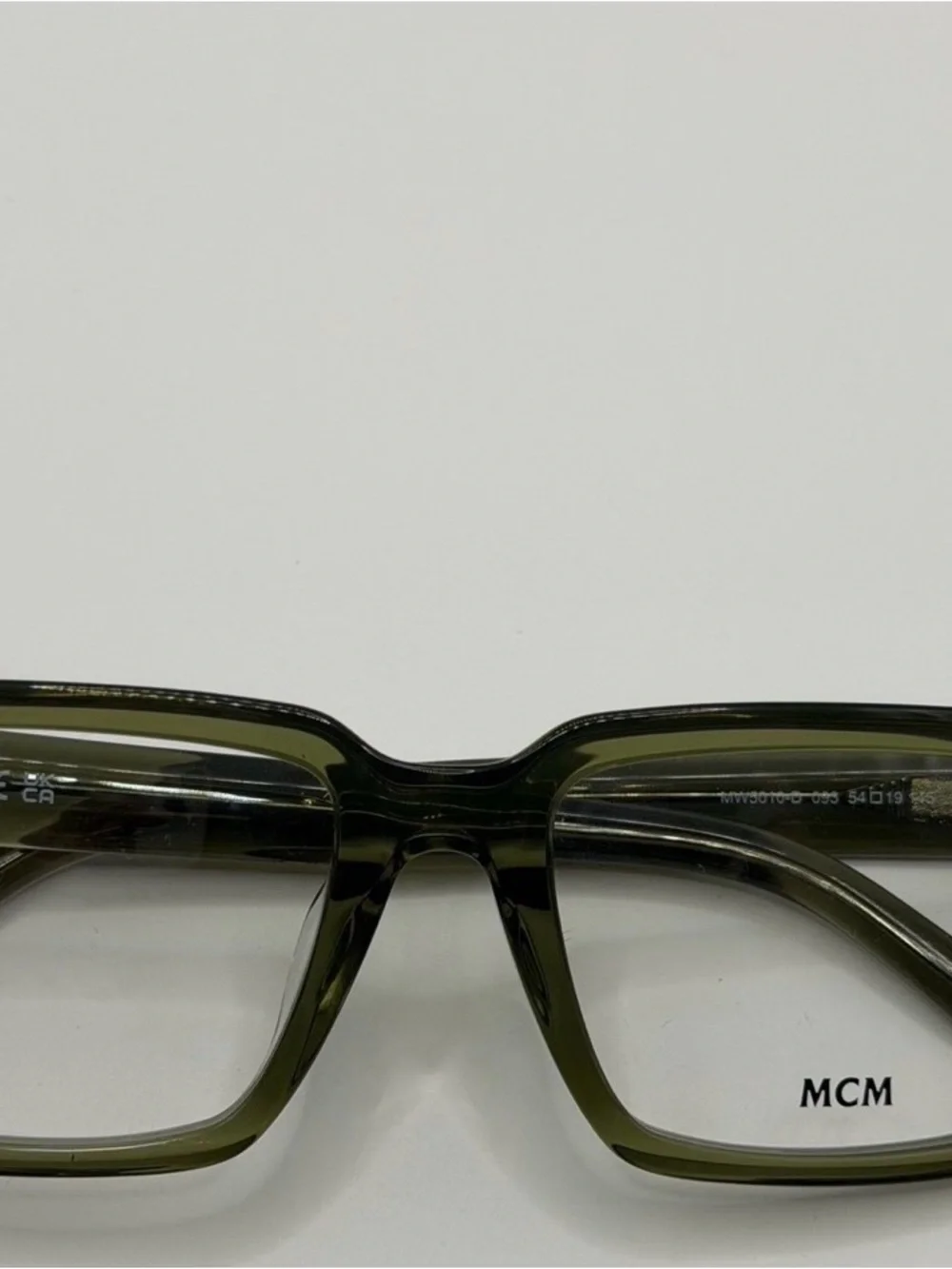 MCM MW5010D Olive Green Eyeglass Frames 54-19-145 New w/ Crossbody Case & Cloth